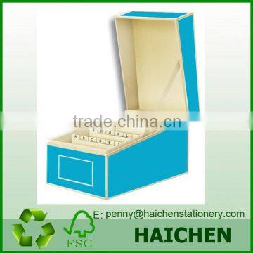 Assorted colour Business Card File Box with Dividers A to Z                        
                                                Quality Choice