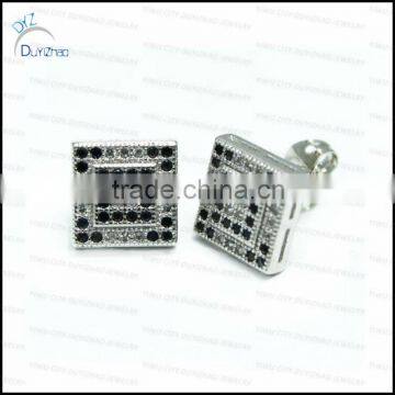 Fashion micro pave earring stud