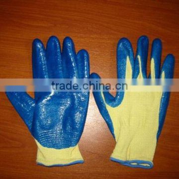 nitrile coated work safety gloves