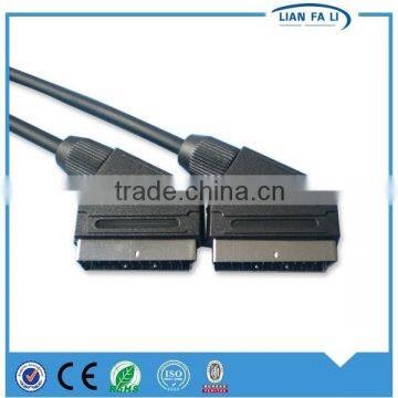 factory high quality 21 pin to 21 pin scart cable scart cable for psp