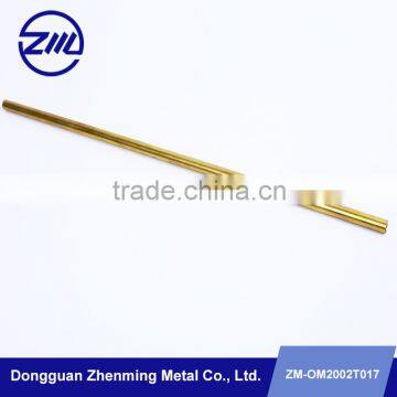 brass precious metal pole OEM factory make cnc metal machine part