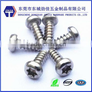 stainless steel pan head self tapping steel torx screws m3