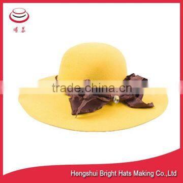 Sweet Girls Wool Felt Large Brim Handmade Floppy Hats