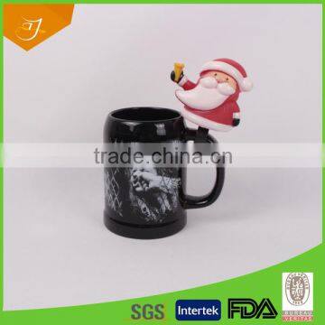Manufacturer Cheap Custom Beer Mug With Bell,beer Mug for Christmas Gift