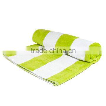 Wholesale Custom Made Velour Customaize 100%Cotton Striped Beach Towel