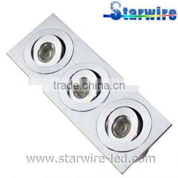 x 3W/1W Rectangle downlight