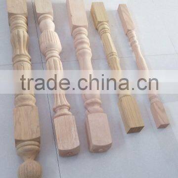 high quality wooden stair handrail balustrade