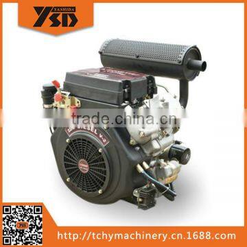 YASHIDA 2V86 20HP Two Cylinder Air Cooled Diesel Engine Light Vertical Type Electric Starting