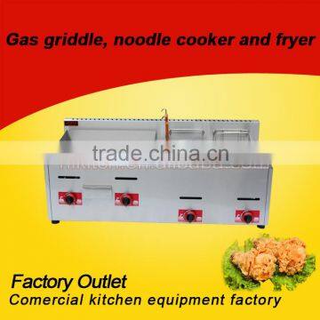 Restaurant Equipment For Sale stainless steel gas griddle oden and fryer