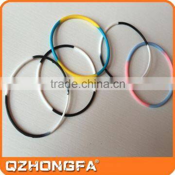 New design hot sale silicone hair rubber bands with various colors