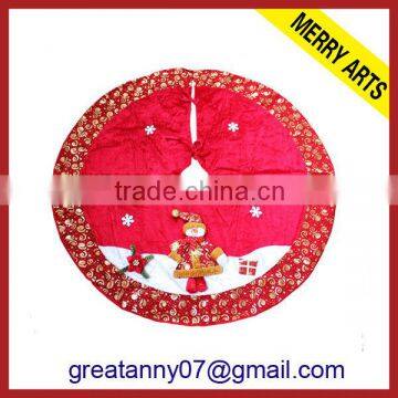 futian market ywu china cheap ceramic snowman christmas sequin tree skirts