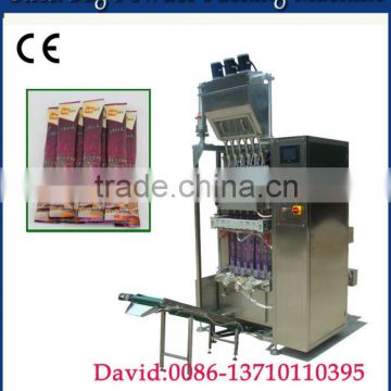 Multi-lane stick sachet granule packing machine