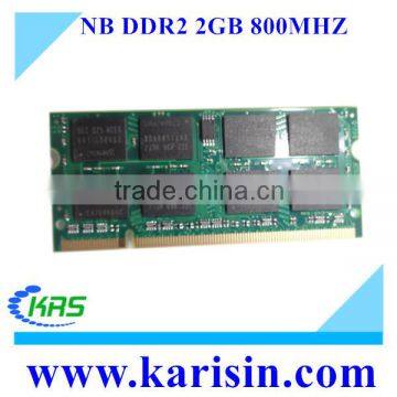 Verified supplier non ecc notebook ddr2 2g 800 ram