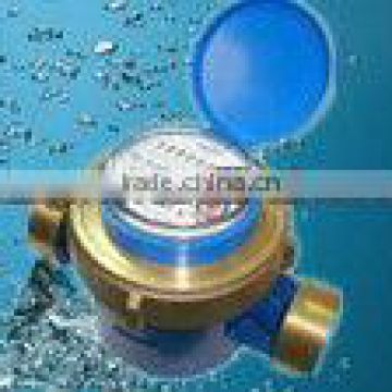 Single jet wet type water meter