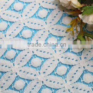 Textile Fancy Flower Cotton Nylon Lace Manufacturer Full Lace George Lace Fabric