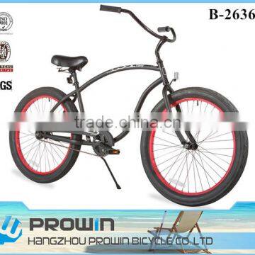 2016 hottest 26" beach cruiser bike/beach cruiser electric bike 3.0 tire/beach cruiser electric bike for sale (PW-B26362)