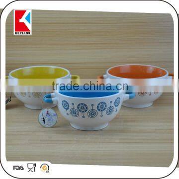 creative ceramic items ceramic soup bowl with handle