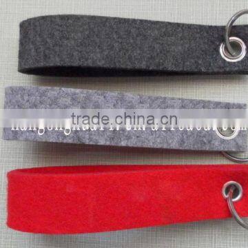 Printing key chain felt grey key chain