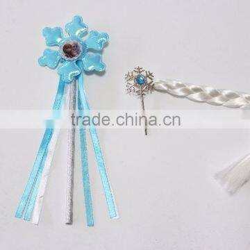 Party item girl hair accessories wig pigtail and snow shape clip set                        
                                                                                Supplier's Choice