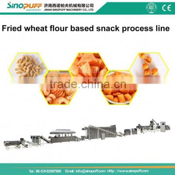 Fried Wheat Flour Snacks Bugles Rice Crust Line/Fried Wheat Rice Crust Snack Machine