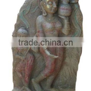 Beautiful buddha mural sculpture,thai buddha sculpture carving