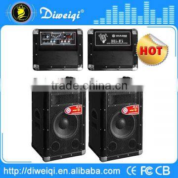 big bass active DJ pa speaker system with EQ function