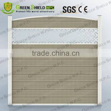 Wood Plastic Fence/Enclosure Wall 1.8m/2.0m/waterproof/anti UV/figured