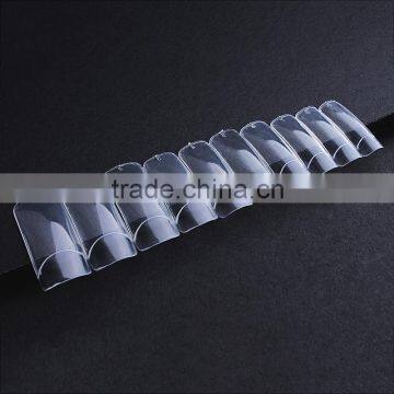 100 Pcs a Box Half Cover Nail Tips Clear French Acrylic Artificial False Nails Tips Nail photo-2
