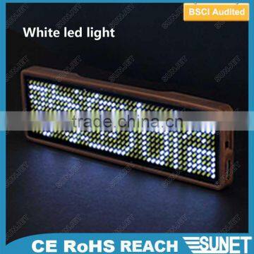 LED Scrolling Message Badge Programmable Touch Screen photo-4