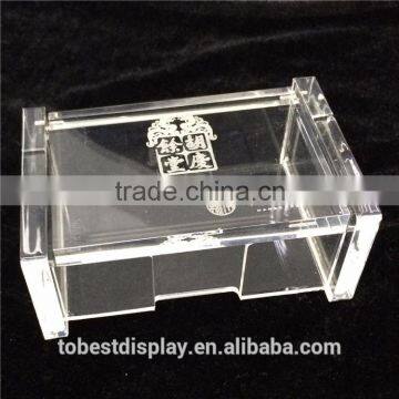 Clear acrylic name card case, business card case, credit card display case