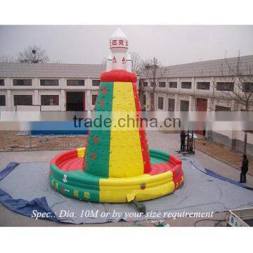 CE EN14960 standard PVC tarpaulin outdoor rocket Inflatable Rock Climbing