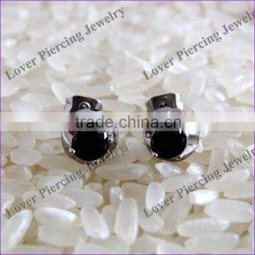 High Polish Body Piercing Jewelry Stainless Steel Ear Piercing Studs [ES-715A]