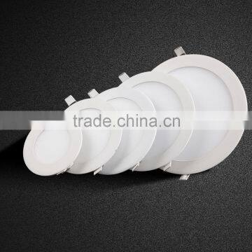 CE ROHS 15w round led ceiling panel light warm white