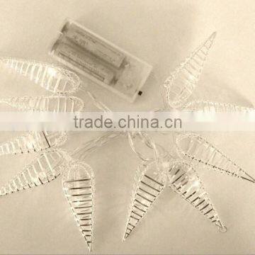 led battery christmas light drip shape light