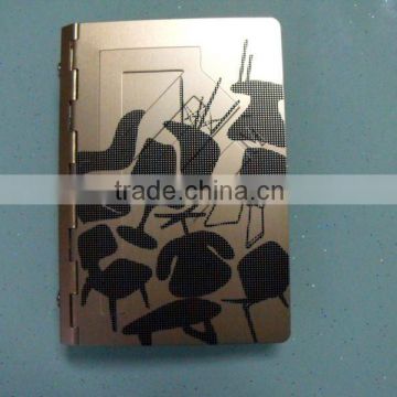 aluminum metal book cover