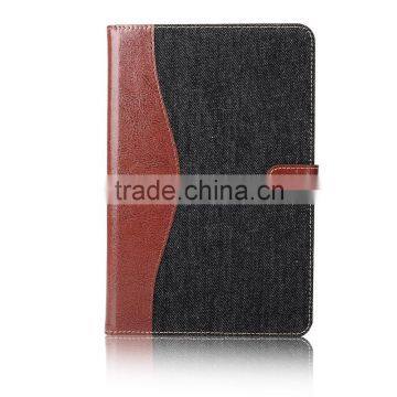 Contrast color Leather case with card slot for iPad Mini 4