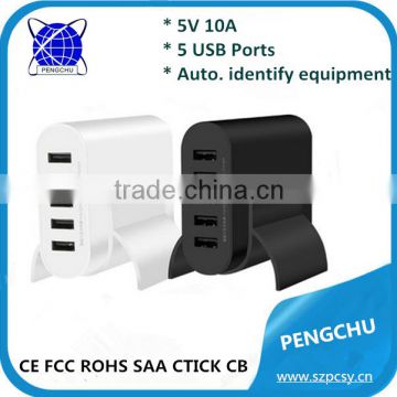 ac adapter 5v 10a usb multi port for smart mobiles