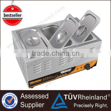 Commercial Kitchen Equipment Electric bain marie food warmer 3 pans for fast food restaurant