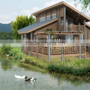 FRSTECH WPC STOCK CO LTD tiny house 12 square meter waterproof anti-UV Stylish WPC House rough square teak wood