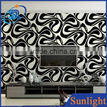 modern simple 3d wallpaper Irregular flow line design wallpaper vinyl wallpaper