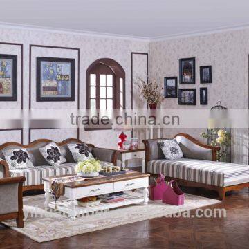 Sofa Muebles del living sala de madera de alta calidad suave 2015 on sale buena sofa americana