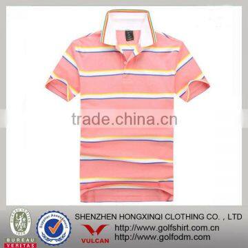 100 polyester GOLF STRIPE POLO SHIRTS