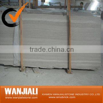 White wood vein marble slab