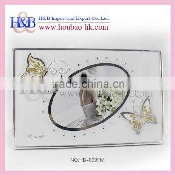 hot sale romantic wedding glass photo frame wedding photo&picture frame