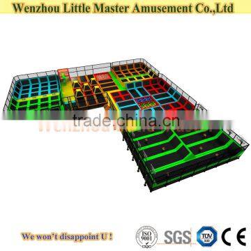 (LM-Tr006) Wenzhou Square Big Trampoline PP Mesh in Trampolines