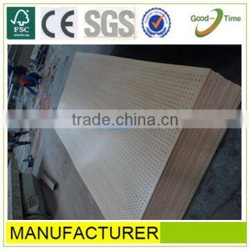 maple melamined high quality perforated board,acoustic perforated gypsum board