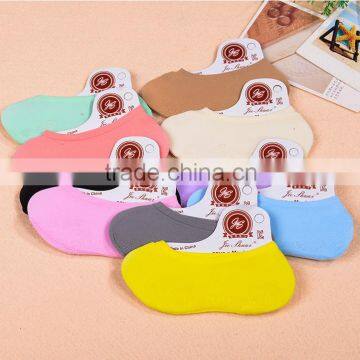 Q5003 Lady Cotton Deodorant Low Show Silicon Gel Nonslip Loafer Boat Socks