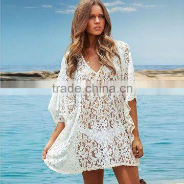 JPSKIRT1605029 2016 Newest Cheap Ladies White See-through Lace Overall Dress