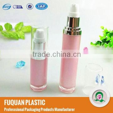 Pink plastic locking water cream pump acrylic bottles