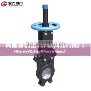 Made In China Manual cast iron gate Wafer knife edge gate valve